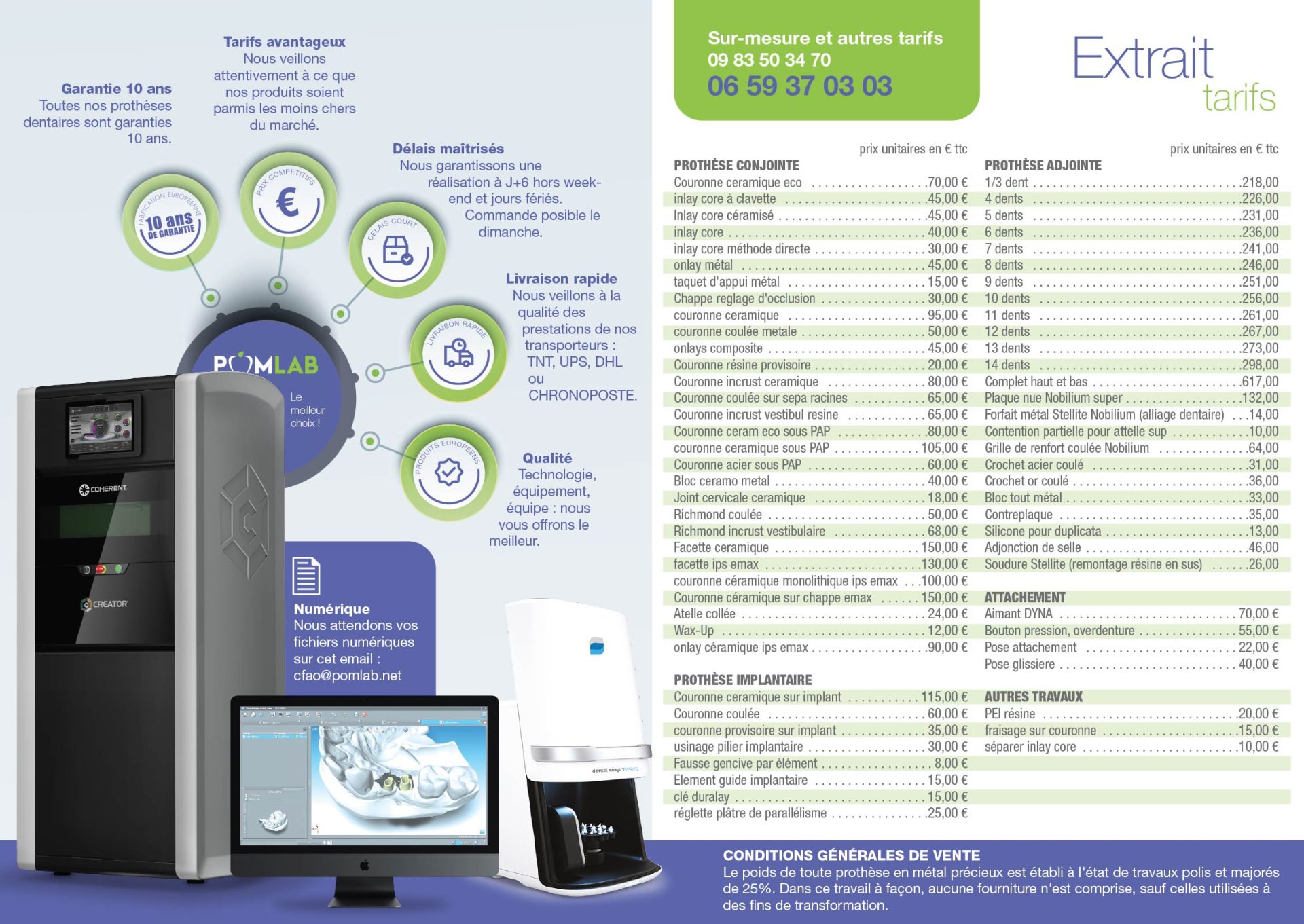 dépliant labo dentaire