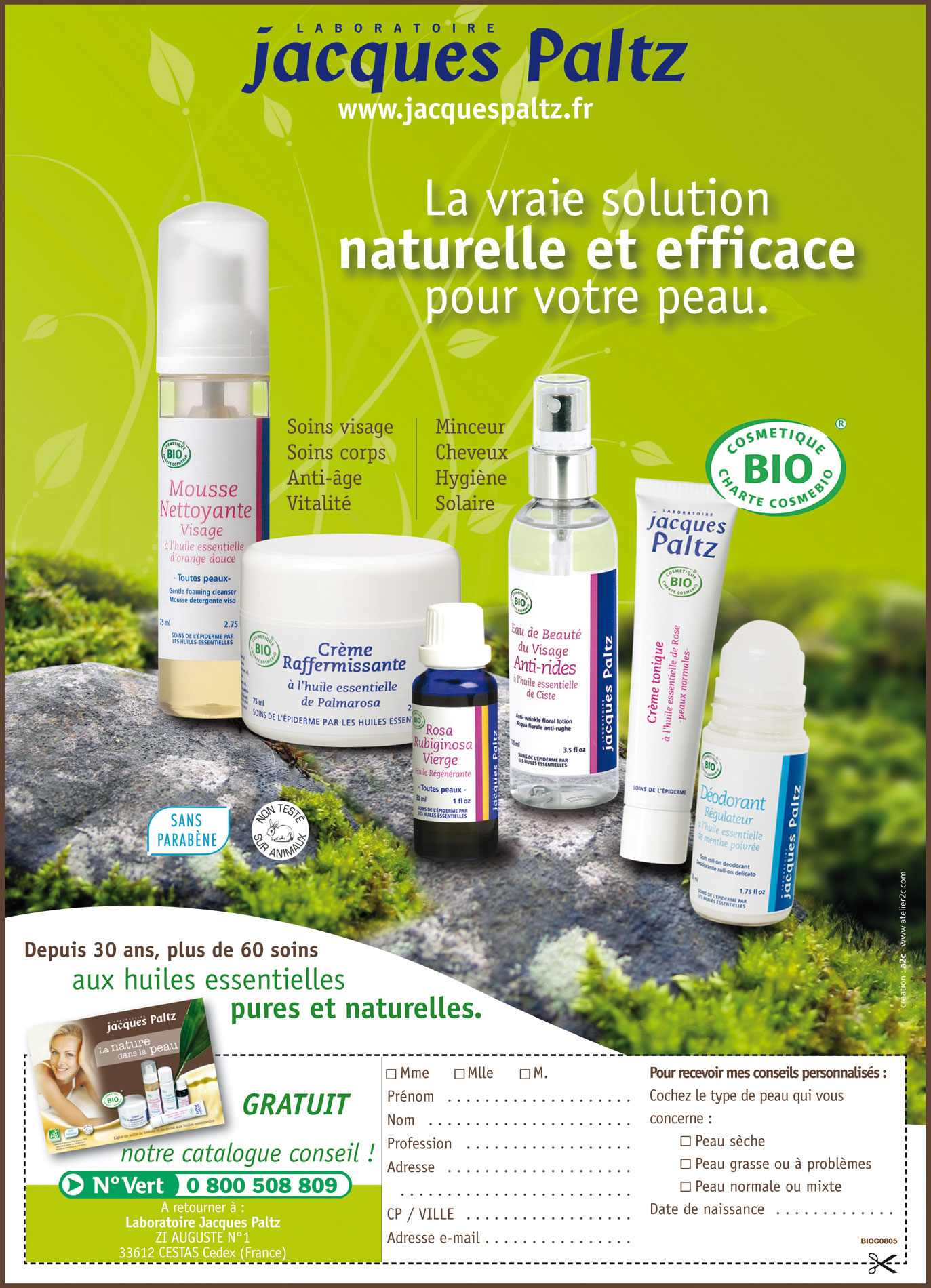 pub cosmétique bio