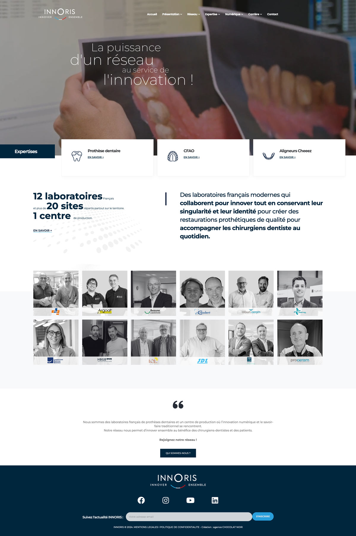 home-labo-dentaire-creation-site-internet-wordpress-innoris site labo dentaire