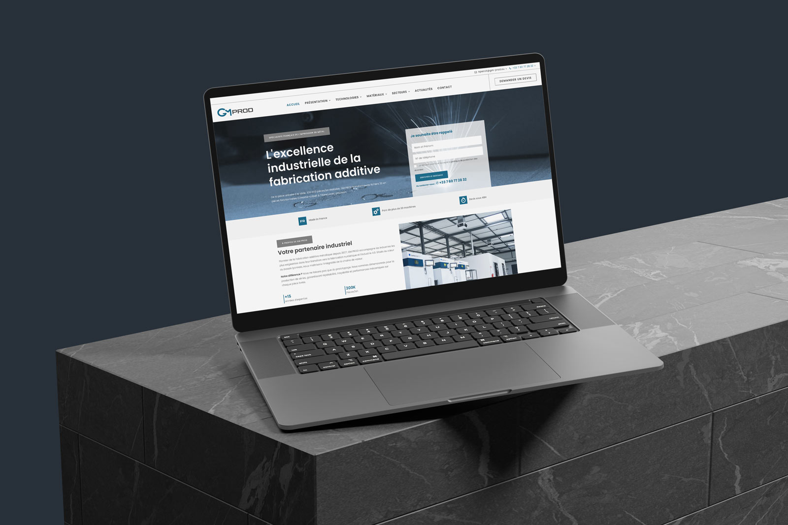 Création site internet industrie : le cas GM Prod