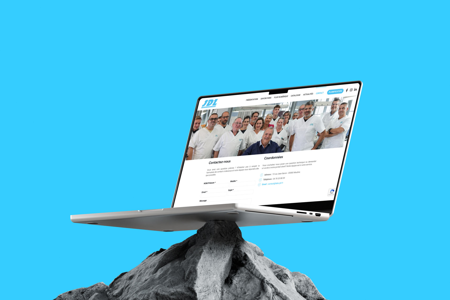 Labo-JDL.fr : Création de site WordPress sur mesure pour les professionnels